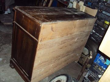 comò antico 3 cassetti legno massello