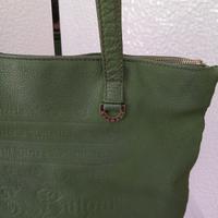 Bulgari - Borsa da donna in vera pelle verde