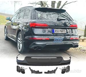 DIFFUSORE AUDI Q7 20-23 LOOK SQ7 + TERMINALI DI SC