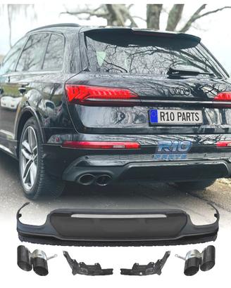 DIFFUSORE AUDI Q7 20-23 LOOK SQ7 + TERMINALI DI SC