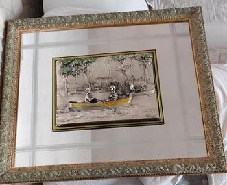 Quadro con bassorilievo argento 