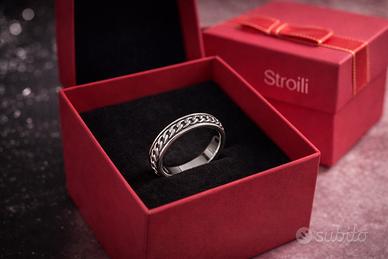 Anello Stroili Argento 925 rodiato come nuovo
