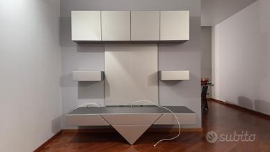 Mobile soggiorno moderno 180 cm parete attrezzata