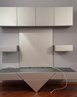 Mobile soggiorno moderno 180 cm parete attrezzata