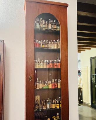 Vetrinetta in rovere e vetro