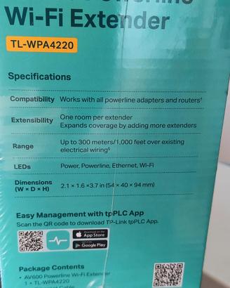 TP-Link AV600 Powerline wifi extender