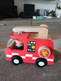 giocattolo legno vigili del fuoco