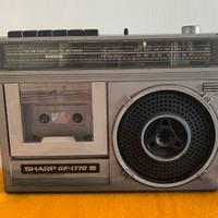 FM/AM Radio cassette recorder SHARP GF-1770X