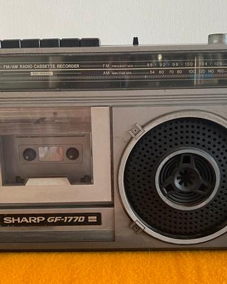 FM/AM Radio cassette recorder SHARP GF-1770X