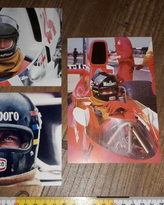 James Hunt Marlboro Texaco Adesivo e Cartoline F1