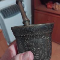 mortaio in ottone 