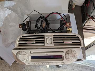 Autoradio Fiat 500 + bocchette aria