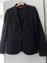 Tailleur donna nero giacca + 2 pantaloni Hugo Boss