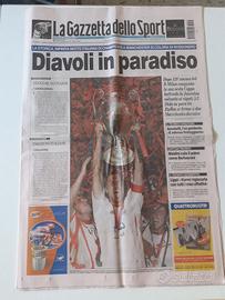 Milan campione d'Europa 2003 gazzetta dello sport