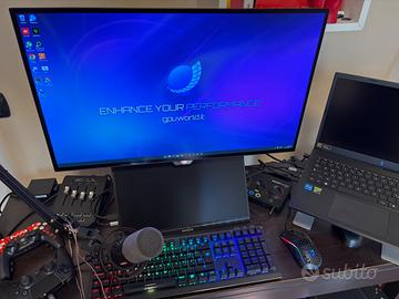 Postazione dual setup streaming o pezzi singoli