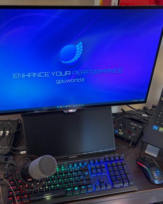 Postazione dual setup streaming o pezzi singoli