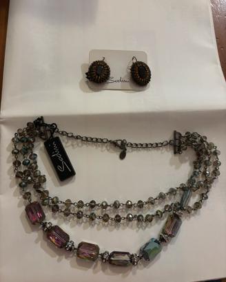 Set collana e orecchini sodini