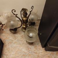 lampadario a soffitto tre luci 