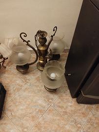 lampadario a soffitto tre luci 