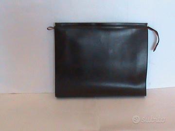 Pochette portadocumenti similpelle testa di moro