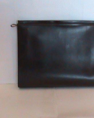 Pochette portadocumenti similpelle testa di moro