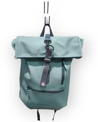  Sage Green Waterproof Backpack - Minimalis