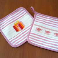 Presine da cucina ricamate