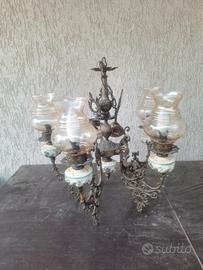 Lampadario in Ottone 