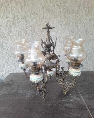 Lampadario in Ottone 