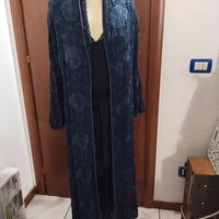 soprabito anni '20, seta damascata