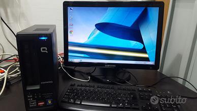 Mini Pc Desktop HP Compaq Multimediale Monitor 19"