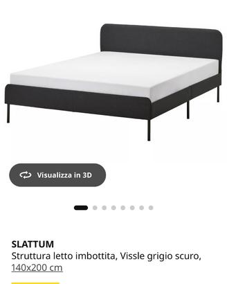 Completo letto: struttura-doghe-materasso-lenzuola
