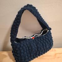 Borsa handmade all’uncinetto in cordino – fatta a 