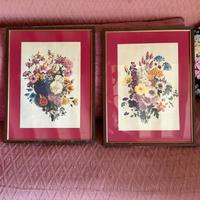 Set due stampe floreali vintage