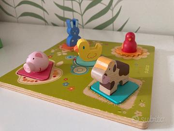 Gioco djeco puzzle bildi in legno