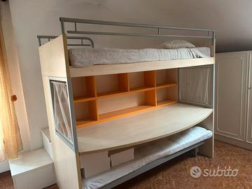 letto con scrivania