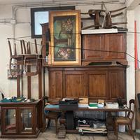 Set di arredamento in legno di castagno massello