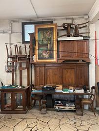 Set di arredamento in legno di castagno massello