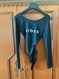 Body Nero Smanicato Maniche Separate Vibes