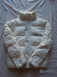 Piumino Calvin Klein Jeans Bianco Avorio Originale
