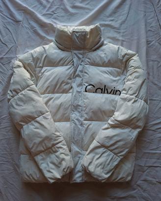 Piumino Calvin Klein Jeans Bianco Avorio Originale