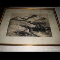 quadro con cornice legno