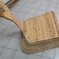 sedia a dondolo ikea intrecciata