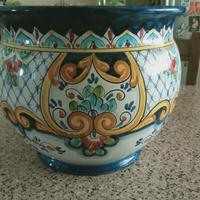 vaso grande ceramica di Vietri fatto a mano 