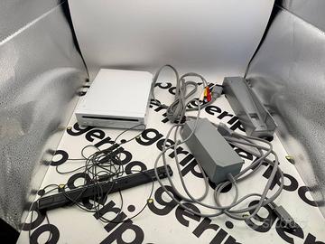 Nintendo wii bianca console con cavi 
