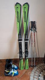 sci Elan raceRCX 128 set con scarponi e racchette
