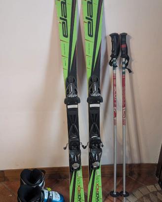 sci Elan raceRCX 128 set con scarponi e racchette