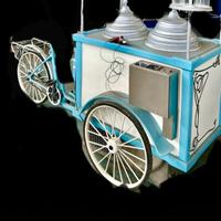 Carretto ambulante per vendita gelati
