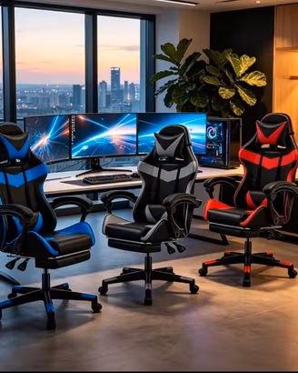 Sedia da ufficio da gaming ergonomica, da gaming