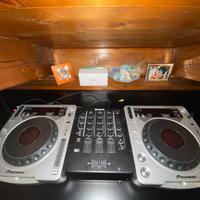 2 cdj 800mk2 piooner piu mixer numark m4